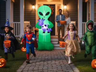 Spooktacular Halloween Yard Inflatables: Alien Fun for All!