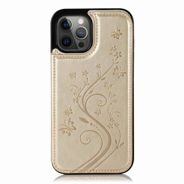 iPhone Cases: Elegant Leather Wallet Case with Card Holder