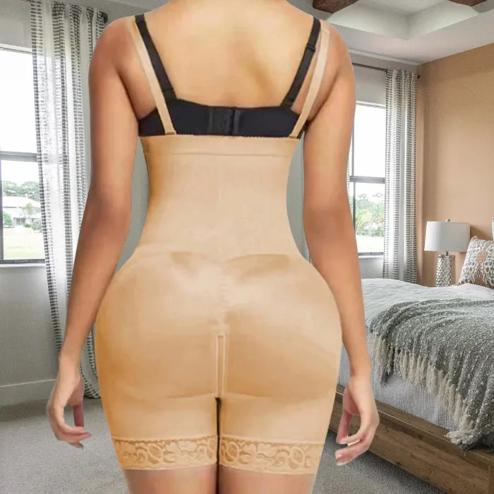 Body shaper faja showing smooth back support and full coverage shaping design for daily wear.