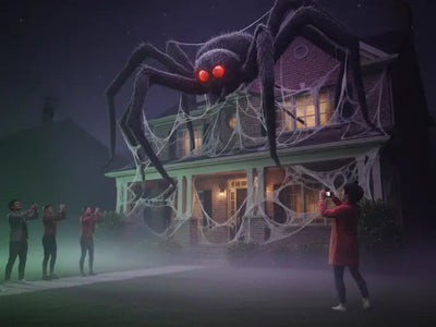 Giant Halloween Spider: Spooky Outdoor Decor Guide