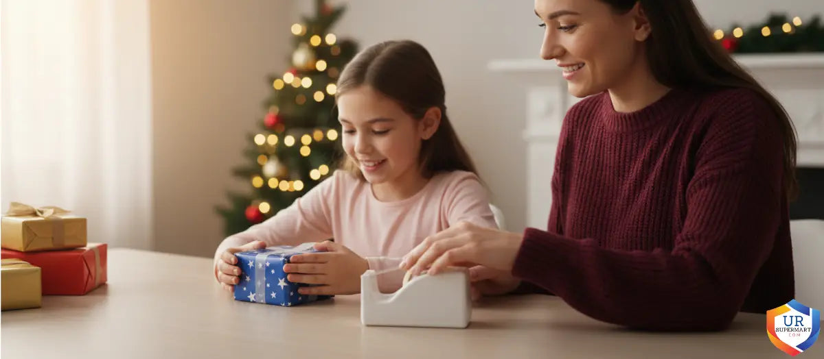 Holiday Gift Wrapping Made Easy with Pre Cut Tape Dispensers