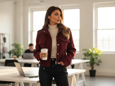 How to Wear a Women's Cropped Utility Jacket Every Day