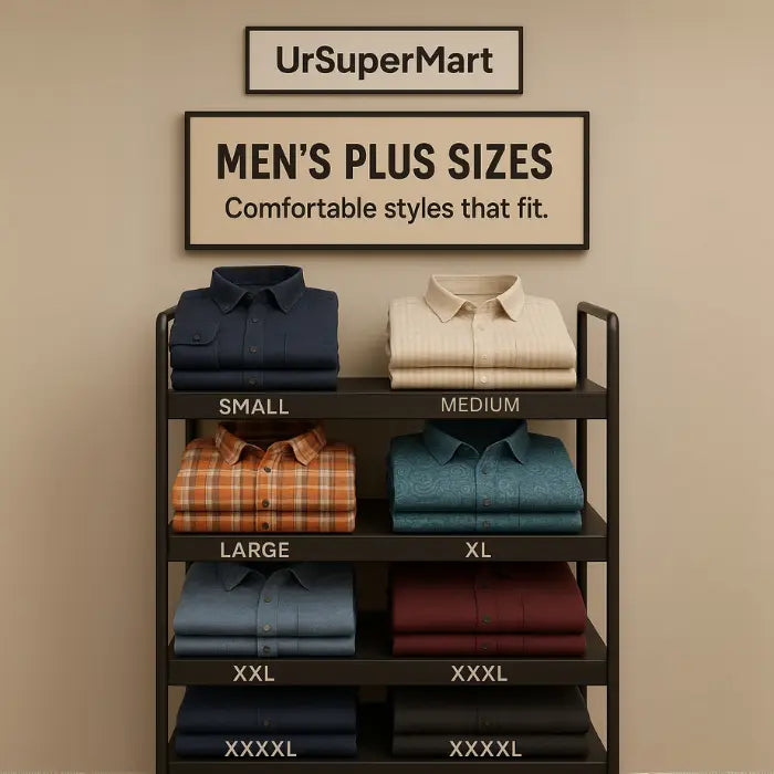 Men's Plus Size Shirts comfortable styles that fit