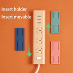 Wall Mounted Power Strip with USB & Organizer Holders