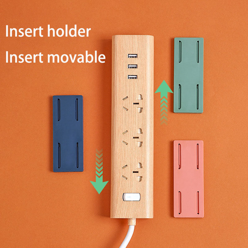 Wall Mounted Power Strip with USB & Organizer Holders