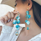 Beach Jewelry Set: Seashell & Starfish Gold Set