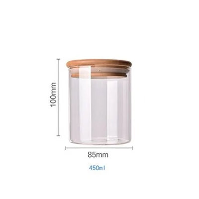 Bamboo-Covered Borosilicate Glass Food Storage Containers - UrSuperMart