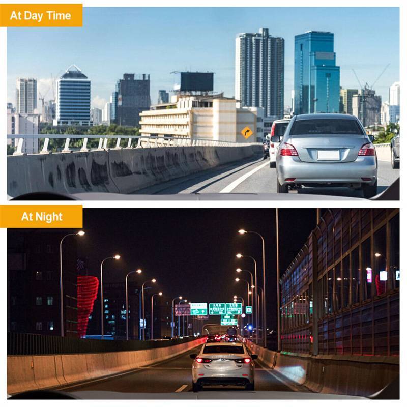 Dual lens dash cam for 1080P HD car safety and parking.