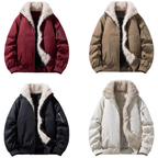Fur Collar Bomber Jacket - Warm & Stylish Men's Coat - UrSuperMart