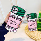 iPhone Case with 3D Pill Bottle Design