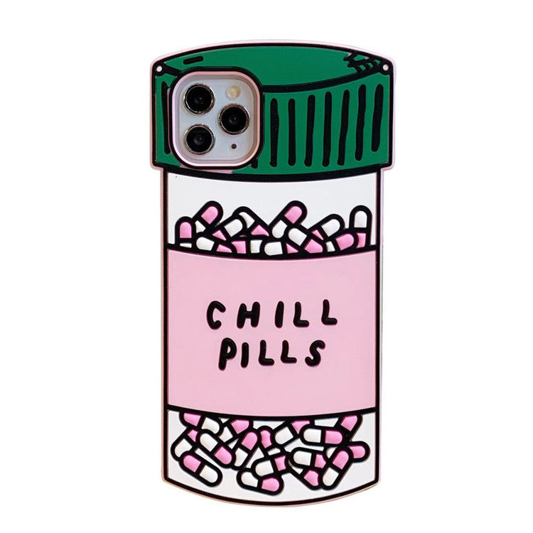 iPhone Case with 3D Pill Bottle Design