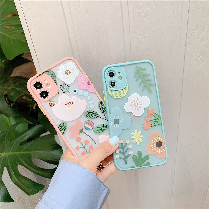 iPhone Case with 3D Floral Embossed Design