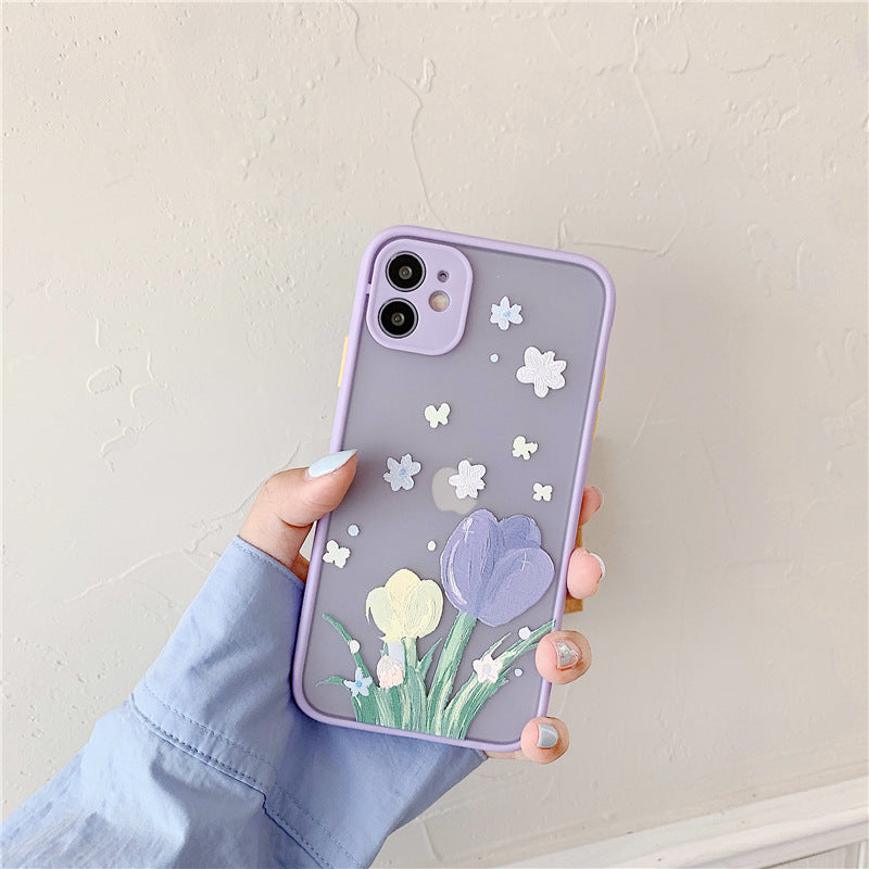 iPhone Case with 3D Floral Embossed Design