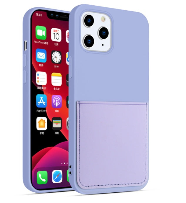 iPhone Cases: Slim Silicone Wallet Case with Card Holder