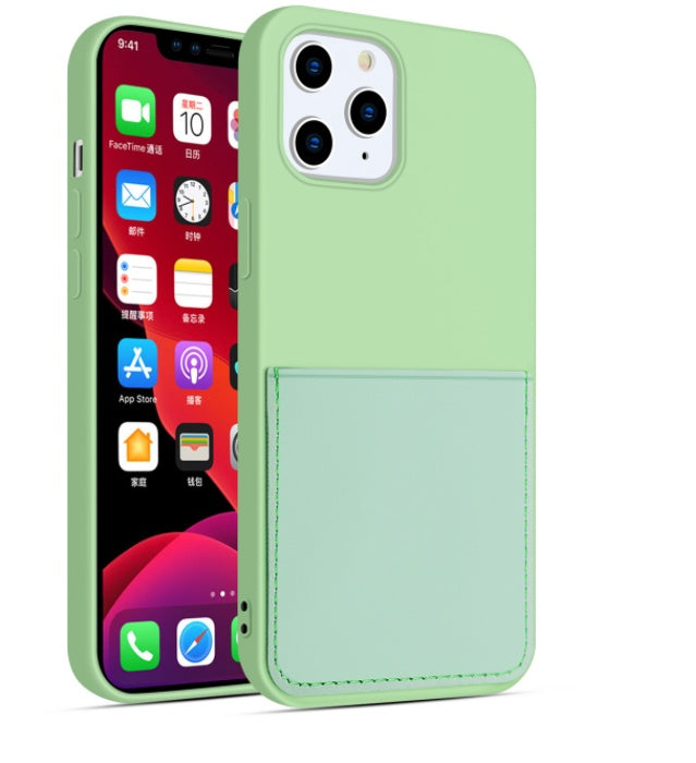iPhone Cases: Slim Silicone Wallet Case with Card Holder