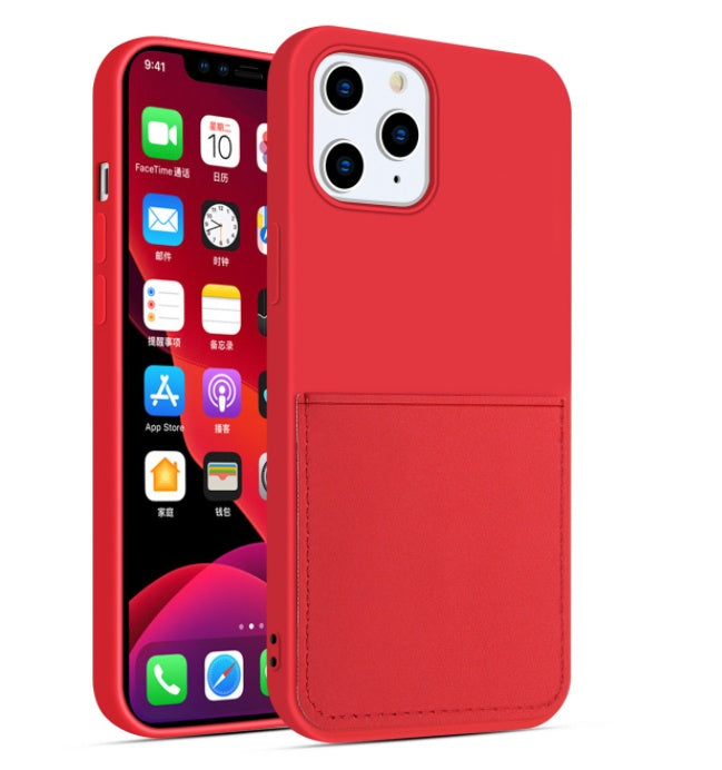 iPhone Cases: Slim Silicone Wallet Case with Card Holder