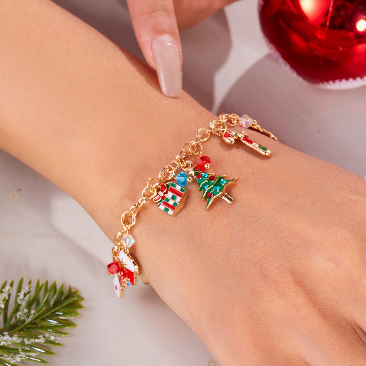 Christmas Bracelet for Women - Festive Holiday Charms - UrSuperMart