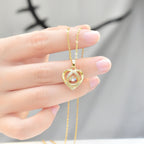Dancing Love Heart Pendant Necklace for Holiday Gifts - UrSuperMart