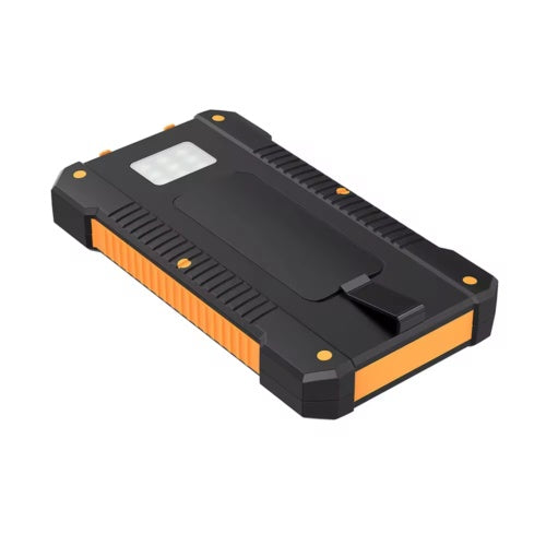 Portable Solar Power Bank with LED Flashlight for Camping & Hiking