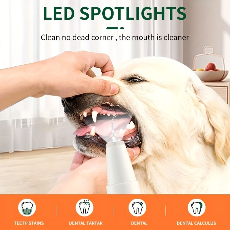 Pet teeth cleaner for easy at-home plaque and tartar removal.