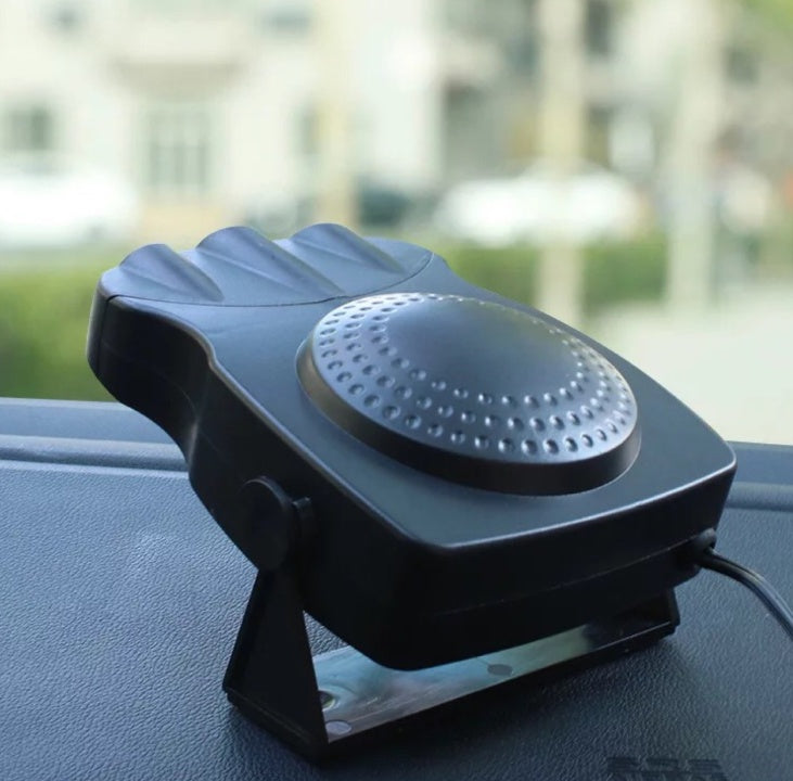 Car windshield defogger and heater for clear views and comfort.