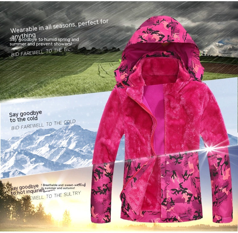 Camouflage Winter Jacket for Women - Warm & Windproof - UrSuperMart
