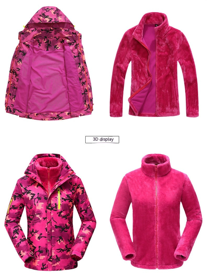 Camouflage Winter Jacket for Women - Warm & Windproof - UrSuperMart