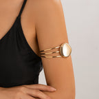 Arm Cuff Bracelet - Gold & Silver Minimalist Style