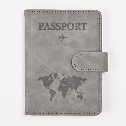 Stylish Faux Leather Passport Holder for Easy Travel - UrSuperMart