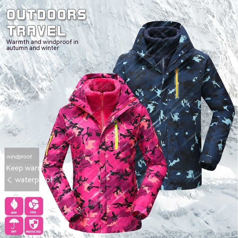 Camouflage Winter Jacket for Women - Warm & Windproof - UrSuperMart