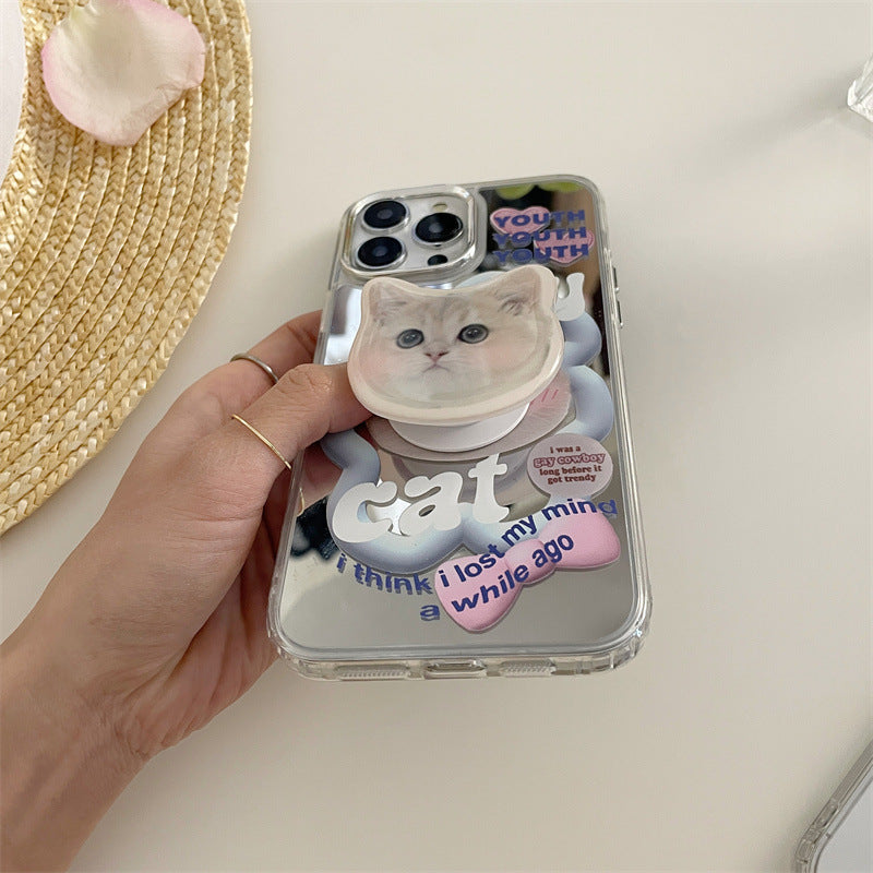 iPhone Cases: Cute Cat iPhone 14 Pro Case with Stand