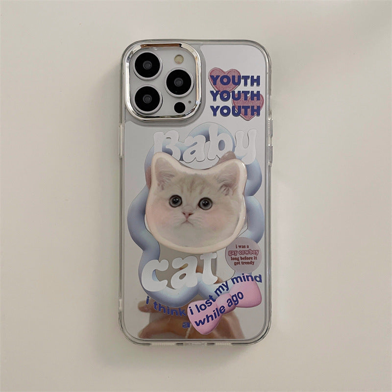 iPhone Cases: Cute Cat iPhone 14 Pro Case with Stand