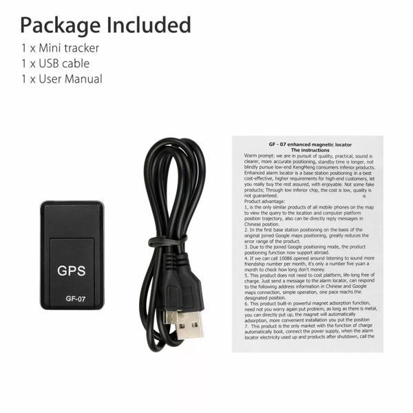 Mini GPS tracker for discreet real-time vehicle monitoring.