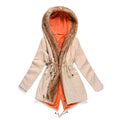 Lamb wool liner quilted jacket and hooded trench coat - UrSuperMart