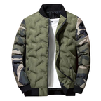 Quilted Bomber Jacket Men's Warm & Unique Camo Style - UrSuperMart