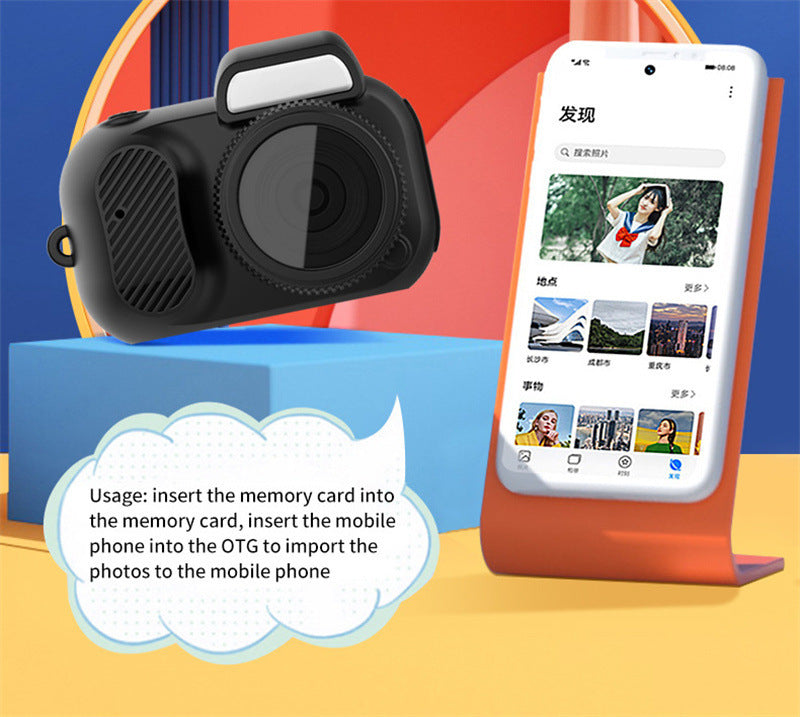 Retro Mini Camera: 1080p HD Video, Easy to Use