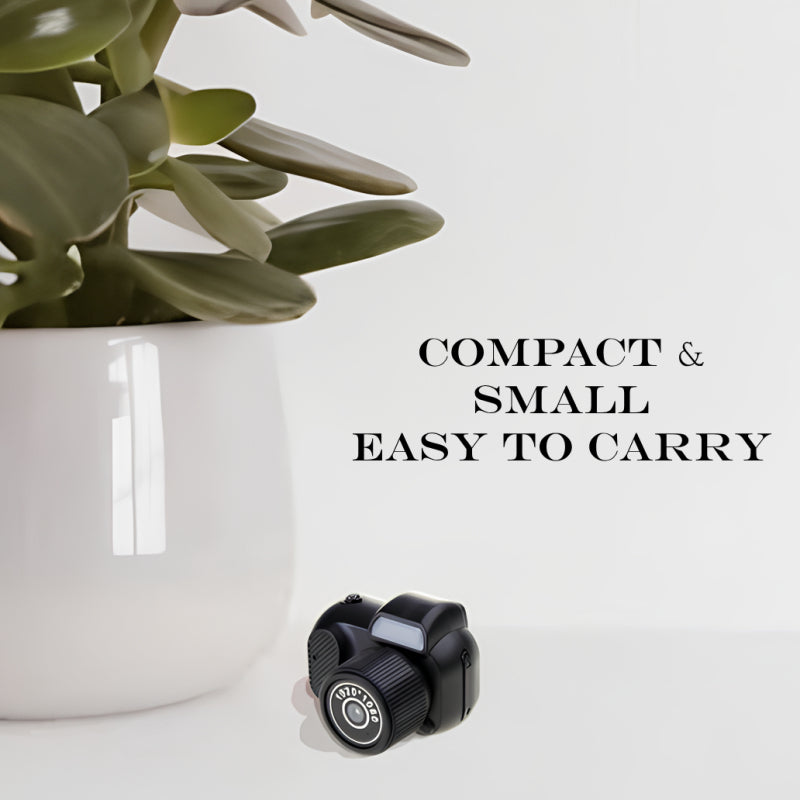 Retro Mini Camera: 1080p HD Video, Easy to Use