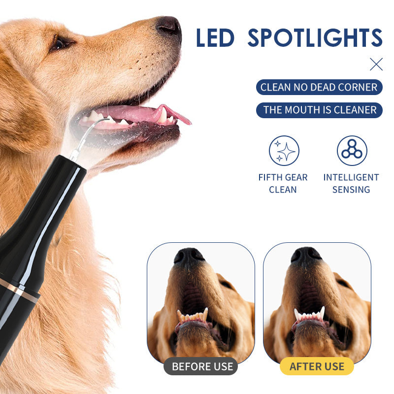 Pet teeth cleaner for easy at-home plaque and tartar removal.