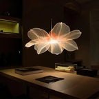 3D Hologram maker projecting glowing floral hologram with delicate light-petal structure