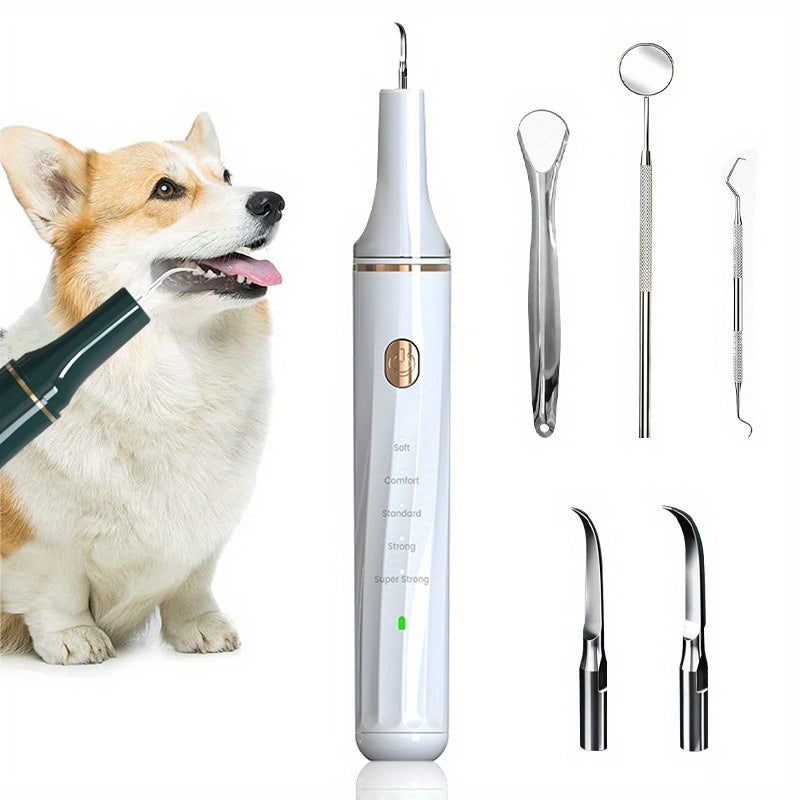 Pet teeth cleaner for easy at-home plaque and tartar removal.