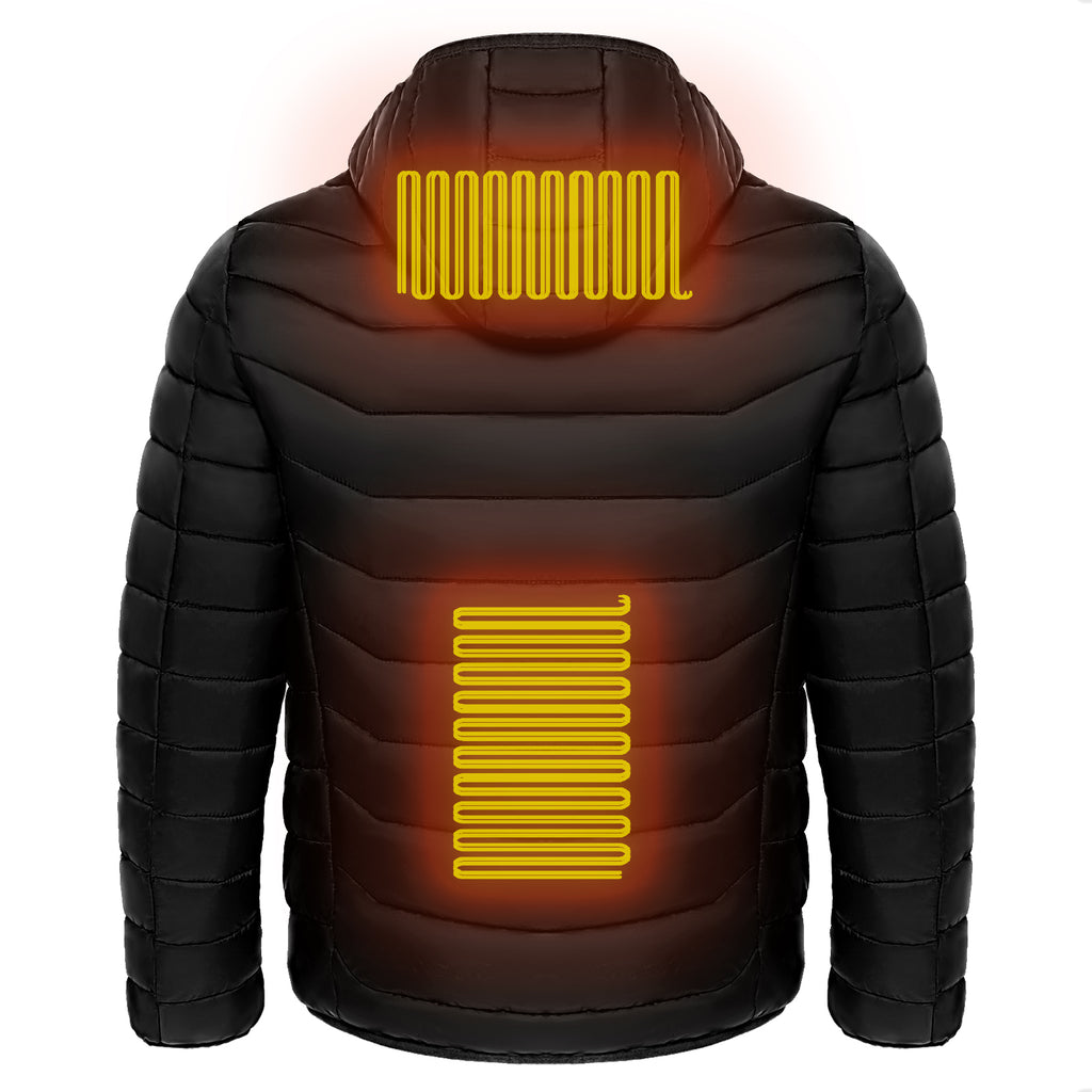 Heated Puffer Jacket for Men Stay Warm Outdoors - UrSuperMart