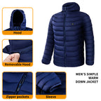 Heated Puffer Jacket for Men Stay Warm Outdoors - UrSuperMart