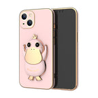 Phone case with adorable 3D duck stand for iPhone 13/14.