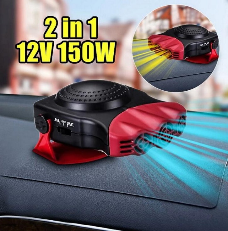 Car windshield defogger and heater for clear views and comfort.