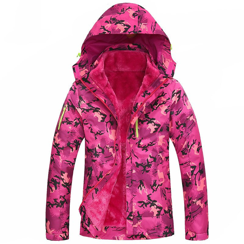 Camouflage Winter Jacket for Women - Warm & Windproof - UrSuperMart