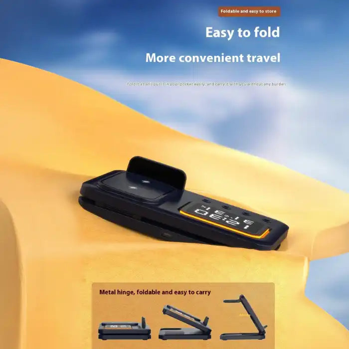 5-in-1 Wireless Charging Station with foldable hinge design for easy travel and compact storage