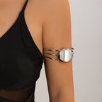 Arm Cuff Bracelet - Gold & Silver Minimalist Style
