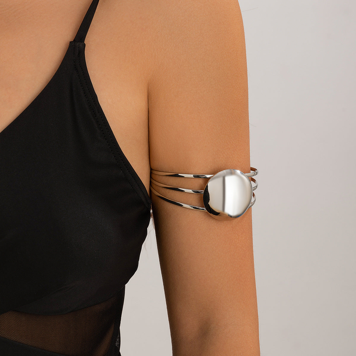 Arm Cuff Bracelet - Gold & Silver Minimalist Style