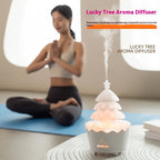 Christmas tree diffuser humidifier for relaxing home ambiance.