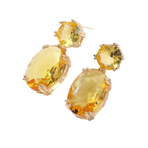Drop Shape Earrings - Colorful Dangle Sparkle for Any Outfit - UrSuperMart